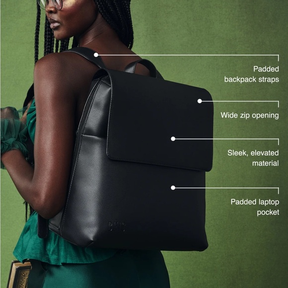 SOLD OUT EVERYWHERE AND NOT COMING BACK TO BEIS NWT BEIS x Wicked Black Backpack - Picture 2 of 5